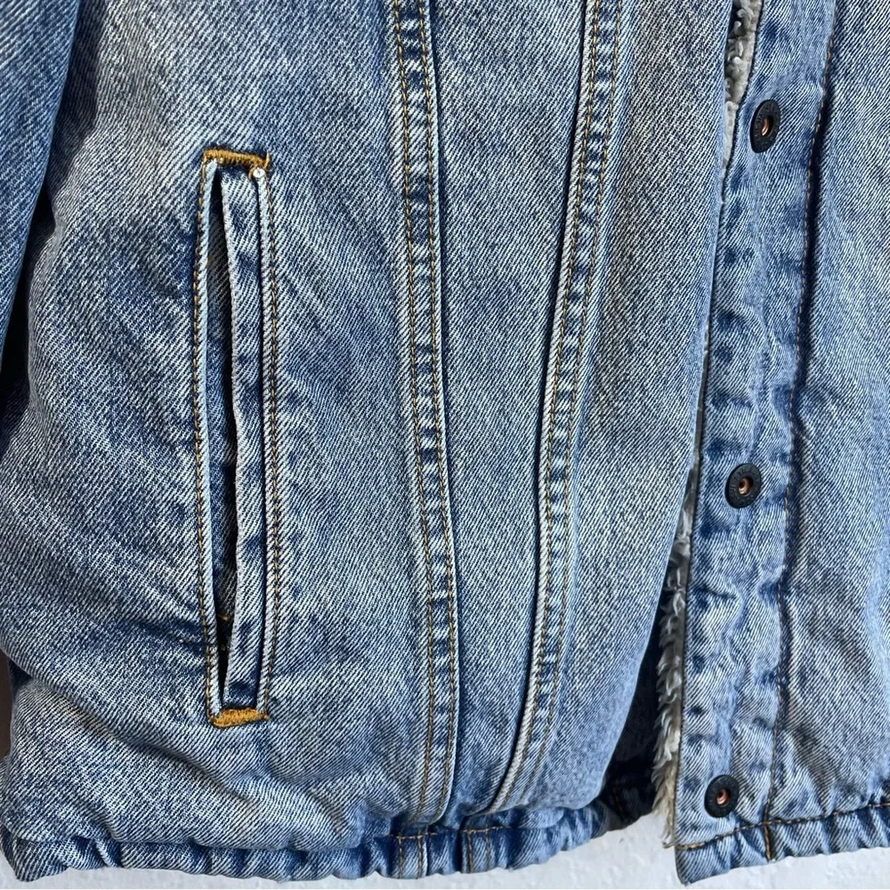 Levi's Blue Lightweight Shirt Jacket‎ with Sherpa Collar